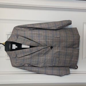 NWT. Womens blazer. Nine West, XS, plaid.